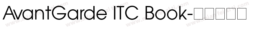 AvantGarde ITC Book字体转换